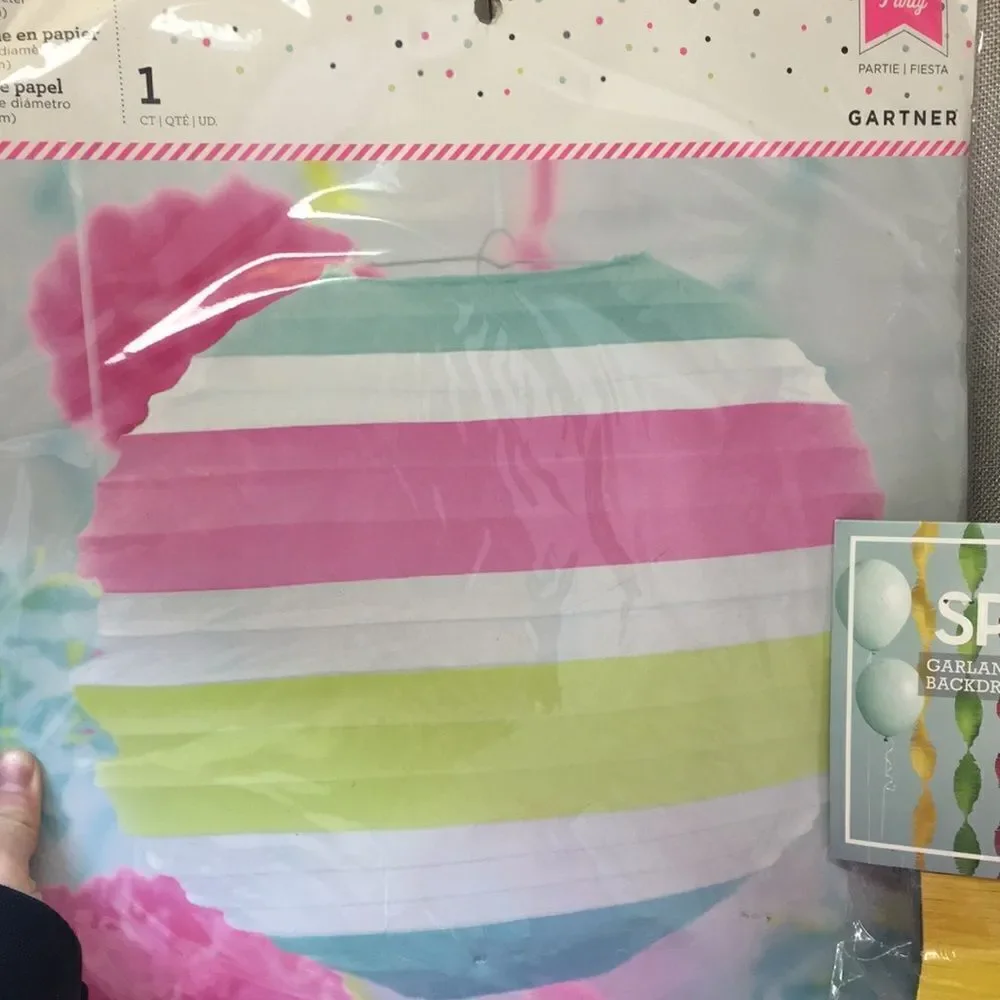Pastel Birthday bundle including yard sign, wall‎ decor, balloons and streamers